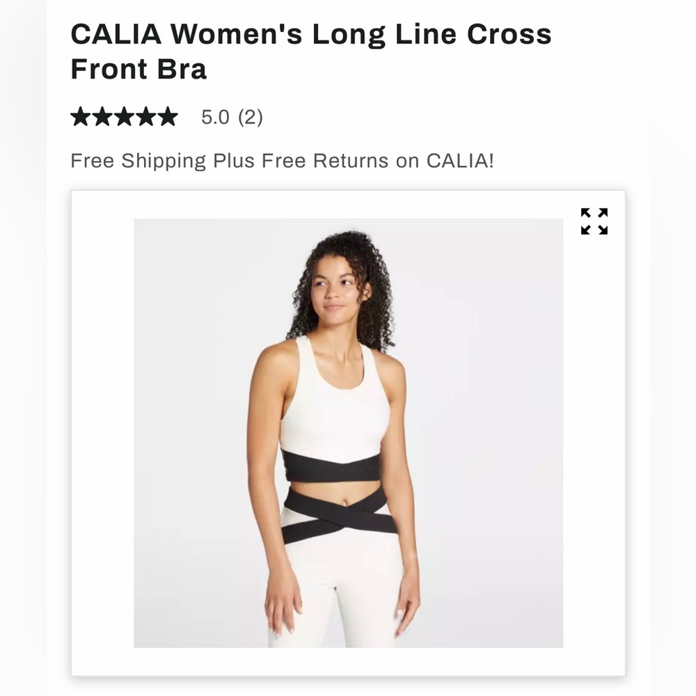 Calia LL Cross Front Bra. Size-M